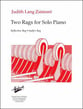 Two Rags for Solo Piano piano sheet music cover